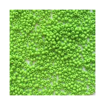 Dětské navlékací korálky Rokajl Preciosa 1. jakost 10/0 zelenožlutá č. 180