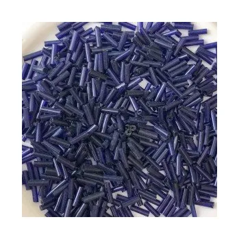 Dětské navlékací korálky Rokajl tmavě fialová tyčinky (5 mm)