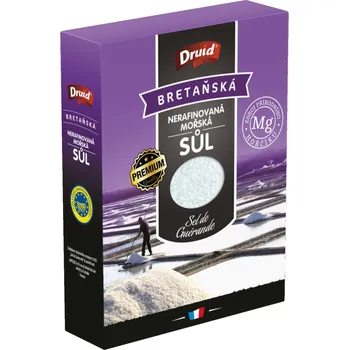 Kuchyňská sůl Druid Bretaňská nerafinovaná mořská sůl 500 g