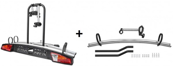 Porte-vélos Attelage 2 Vélos MENABO Project Tilting 2 - Support Aluminium Inclinable Pour Attelage De Voiture