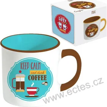 Easy Life RETRO BREAK KÁVA hrnek coffee modrý