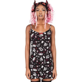 Dámské noční prádlo noční košilka dámská (pyžamo) KILLSTAR - See U In Hell - XL