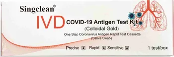 Diagnostický test Singclean Slinový rychlotest na koronavirus COVID-19 1 ks