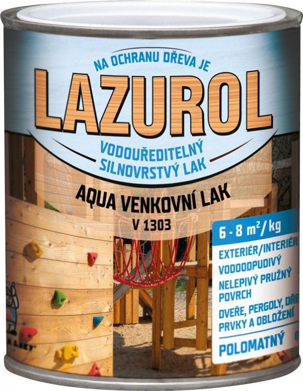 Lazurol Aqua V Silnovrstv Polomatn Lak Na D Evo Kg Bezbarv