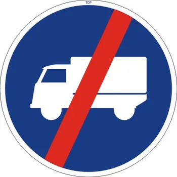 Dopravní značení Dopravní Značka C12b Konec přikázaného jízdního pruhu