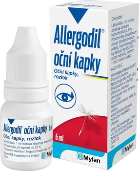 Lék na alergii Allergodil 0,5 mg 6 ml