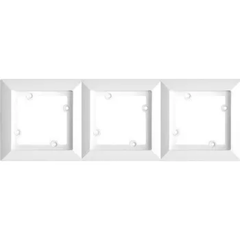 Elektrická zásuvka Timex Rámeček Opus premium bílý, trojnásobný