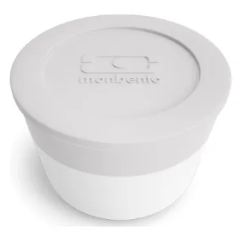 Termobox MonBento, Dóza na omáčku Temple L Coton | světle šedá / bílá