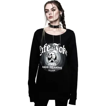 Dámská mikina mikina bez kapuce dámské - Life Is No Joke - KILLSTAR - KSRA003079 - XL