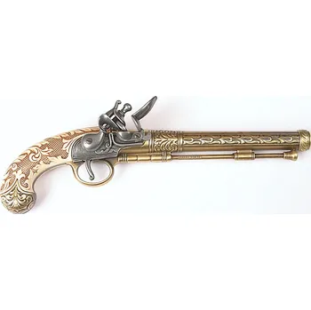 Replika zbraně Kolser | Křesadlová Pistole - Zlatá