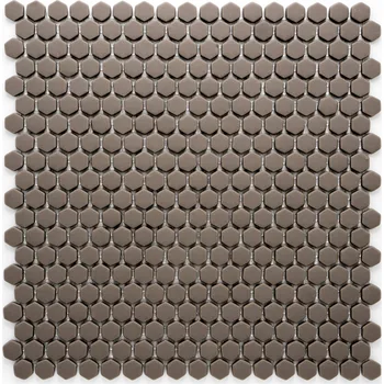 Obklad Skleněná mozaika šedobéžová 15x6mm