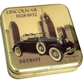 Dóza na potraviny LINCOLN V8 série VETERÁNI plechová dóza 7414/40