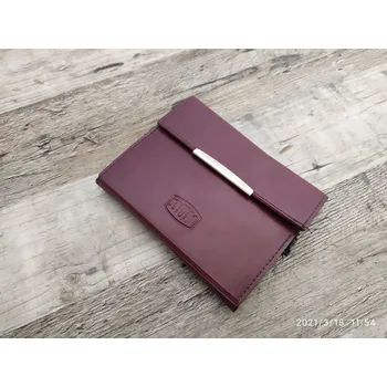 Obal na doklad DANAPO Retro kožené pouzdro na zápisník DOM včetně propisky