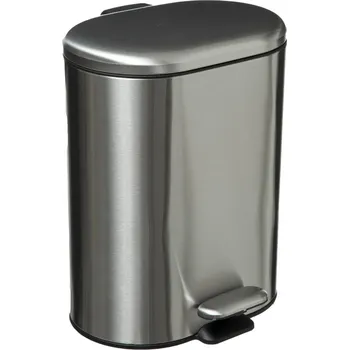 Odpadkový koš 5five Simply Smart Odpadkový koš s pedálem SILIFLEX, 6 l, stříbrný