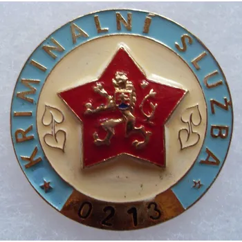 Odznak kriminální služby - Česká verze