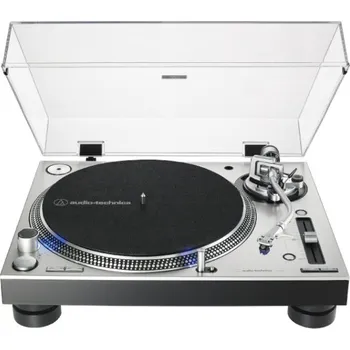 Gramofon audio-technica AT-LP140XP Silver (Profesionální gramofon s manuálním ovládáním a přímým náhonem.)