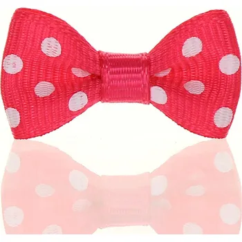 Stuha Mašlička puntík malinovobílá