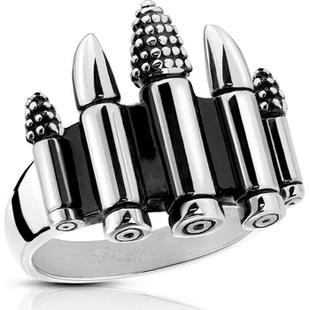 Prsten Šperky4U Army ocelový prsten BULLET - velikost 70 - OPR01449-70