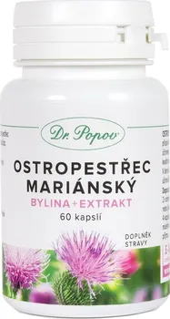 Přírodní produkt Dr. Popov Ostropestřec mariánský 60 cps.