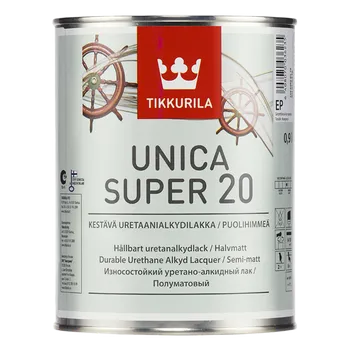 Lak na dřevo Tikkurila UNICA SUPER [20] POLOMAT 0,9L Odstín: bezbarvý