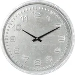 Šedé nástěnné hodiny v industriálním stylu - Ø 39*5 cm / 1*AA