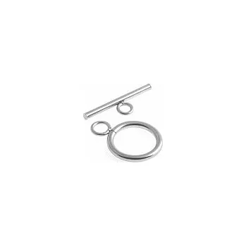 Materiál na výrobu šperku Americké zapínání ocelové, 18x12 mm