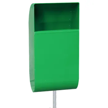 Odpadkový koš Venkovní odpadkový koš s popelníkem a stojinou, zelený, slevy