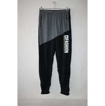 TEPLÁKY PÁNSKÉ LINTEBOB FASHION - černo-šedé Velikost: XL