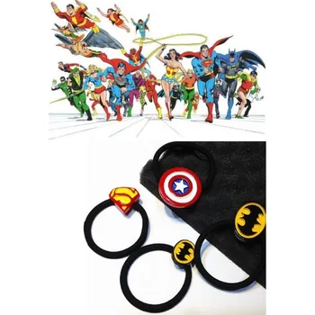 Seriál Superhrdinové gumička do vlasů 1ks Superman