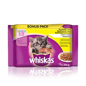 Whiskas Casserole Junior dr be v el 4 x 85 g od 51 K Zbozi.cz