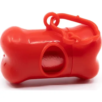 sáček na exkrement Čibi pouzdro se sáčky na psí exkrementy + 15 sáčků Barva: Červená