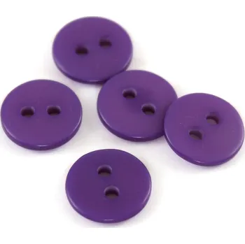 Knoflík Knoflík dvoudírkový - hladký - 18" - 11,43mm - různé barvy Knoflík dvoudírkový - hladký - 18" - 11,43mm - různé barvy: Fialový