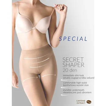 Stahovací punčochy GABRIELLA Dámské punčocháče Gabriella kód 717 nero-černé - M