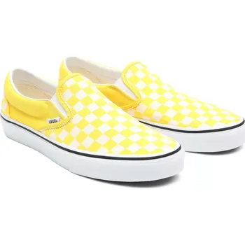 Pánské tenisky Boty Vans Classic Slip-On checkerboard cyber yelow/true white 42