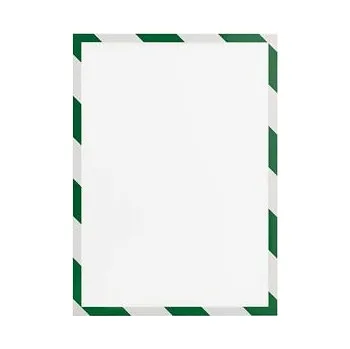 Magnetická kapsa na papír A4 – zeleno-bílá