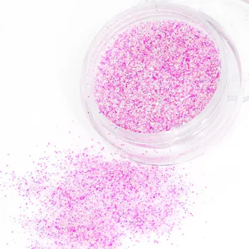 Umělé nehty Jemný glitrový prach na nehty - ICELAND 04 (Brokát na nehty )