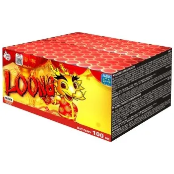 Zábavní pyrotechnika Kompaktní ohňostroj Loong 100 ran / 14 mm