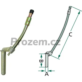 Závěsový kolík Deutz O 33mm, 150 x 330 mm, zahnutá tažná rukojeť