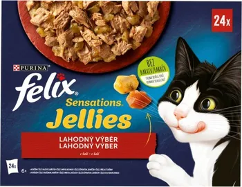 Krmivo pro kočku Purina Felix Sensations Jellies 24 x 85 g