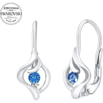 Náušnice SILVEGO stříbrné náušnice se Swarovski Zirconia