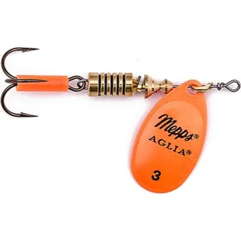 Umělá nástraha Rotační třpytka Mepps Aglia Fluo Vel.4 9g Oranžová