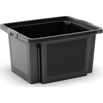 Úložný box Plastový H box černá Černá
