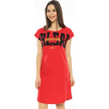 Dámské noční prádlo Dámská noční košile s krátkým rukávem Cheerleading tmavě šedá S
