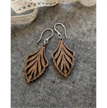 Náušnice art-wood.cz Dřevěné náušnice - Flamenco