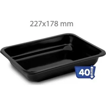 Jednorázové nádobí Menu miska zatavovací jednodílná (cena za 50ks) Misky zatahovací: Hloubka misky 40mm