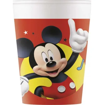 Jednorázové nádobí Plastové kelímky Mickey Mouse 8ks