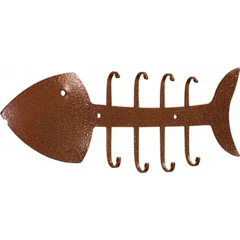 Věšák HARMONY věšák na klíče ve tvaru snědené ryby (290 x 120 mm) CU - 5 let prodloužená záruka