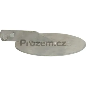 Nábytkové kování Odrazný štít rozstřikovače kejdy, kulaté provedení, Perrot, Berselli, délka 240 mm, průměr 200 mm.