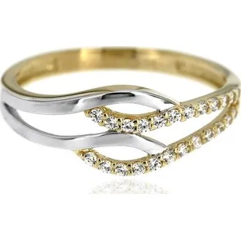 Prsten Zlatnictví U Kostela Dámský dvoubarevný zlatý prsten 1705 52 2576-19418676