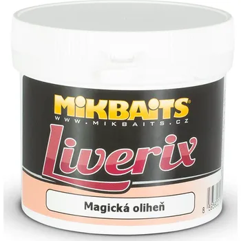 Návnadová pasta Mikbaits Liverix těsto Příchuť: Magická oliheň, Hmotnost: 200 g + Kód na slevu 10%: SLEVA10
